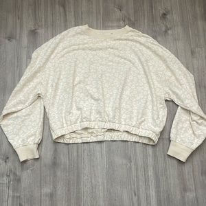 Z Supply Sweatshirt Beige Leopard